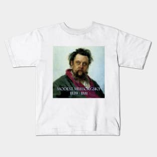 Great Composers: Modest Mussorgsky Kids T-Shirt